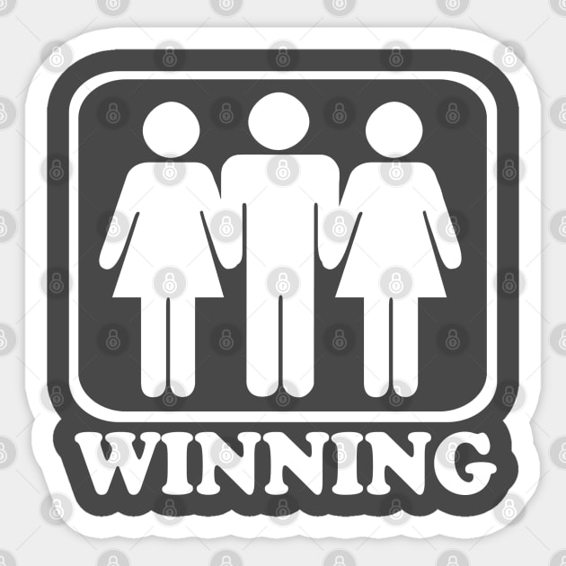 Winning Threesome Sticker by E